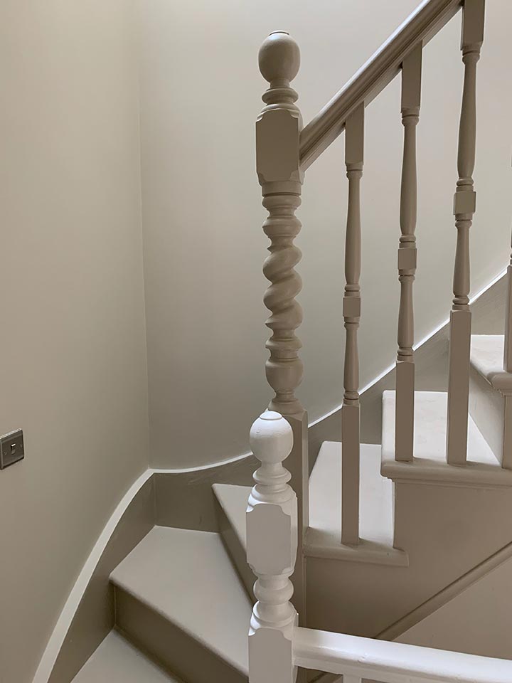 Attention to detail on the new staircase